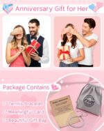 Eryuor Cubic Zirconia Tennis Bracelet for Women Christmas Anniversary Valentines Birthday Gifts for Daughter Wife Girlfriend Her - Image 8