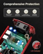 BESTEK Power Inverter DC 12V to AC 110V - 300W Car Plug Adapter Outlet with 4.8A Dual USB Fast Charging Port - Car Charger Cigarette Lighter Adapter for Phone, Laptop on Road Trip - Aluminum Housing - Image 4