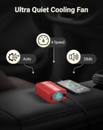 BESTEK Power Inverter DC 12V to AC 110V - 300W Car Plug Adapter Outlet with 4.8A Dual USB Fast Charging Port - Car Charger Cigarette Lighter Adapter for Phone, Laptop on Road Trip - Aluminum Housing - Image 6