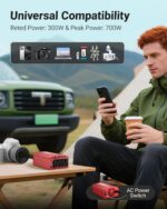 BESTEK Power Inverter DC 12V to AC 110V - 300W Car Plug Adapter Outlet with 4.8A Dual USB Fast Charging Port - Car Charger Cigarette Lighter Adapter for Phone, Laptop on Road Trip - Aluminum Housing - Image 8