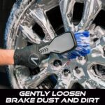 VIKING Wheel Brush for Rims, Cleaning Brush for Tires, Grey, 10.3 x 3.3 x 3.8 Inch - Image 3