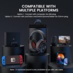 EKSA E900 Pro USB Gaming Headset for PC - Computer Headset with Detachable Noise Cancelling Mic, 7.1 Surround Sound, 50MM Driver - Headphones with Microphone for PS4/PS5, Xbox One, Laptop, Office - Image 9