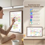 21.5 Inch Digital Calendar Chore Chart with Touchscreen - Full HD Interactive Display, Wall & Desk Mountable Family Planner, to-Do List & Meal Planner, Digital Picture Frame Gifts for Women Mom - Image 3
