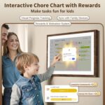 21.5 Inch Digital Calendar Chore Chart with Touchscreen - Full HD Interactive Display, Wall & Desk Mountable Family Planner, to-Do List & Meal Planner, Digital Picture Frame Gifts for Women Mom - Image 5