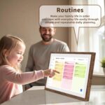 21.5 Inch Digital Calendar Chore Chart with Touchscreen - Full HD Interactive Display, Wall & Desk Mountable Family Planner, to-Do List & Meal Planner, Digital Picture Frame Gifts for Women Mom - Image 8