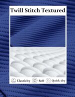 COOFANDY Mens Quarter Zip Pullover Sweatshirts Lightweight Long Sleeve Mock Neck Sweater Polo - Image 4