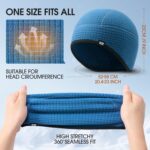Skull Cap Helmet Liner, Winter Thermal Cycling Cap for Men & Women, Lightweight Cycling Hat for Biking Running Outdoor Work - Image 4