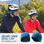 Skull Cap Helmet Liner, Winter Thermal Cycling Cap for Men & Women, Lightweight Cycling Hat for Biking Running Outdoor Work - Image 7