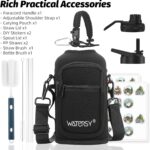 64oz Insulated Water Bottle (Cold for 48 Hrs),BPA Free&Leak Proof,Half Gallon Stainless Steel Water Flask,Water Jug with Straw Spout Lids for Gym,Hiking,Camping,Deep Blue - Image 8