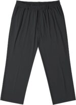 LETAOTAO Mens Big and Tall Full Elastic Waist Pants Stretch Slacks with Zipper Fly and Pockets - Image 3
