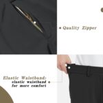 LETAOTAO Mens Big and Tall Full Elastic Waist Pants Stretch Slacks with Zipper Fly and Pockets - Image 5