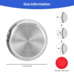 YOUNGFLY Mini Car Clock Stick on Dashboard Luminous Tiny Vent Analog Small Pocket Decorations Motorcycle Clock Watch for Bike Boat Motorcycle Home Vehicle (Black, Blue) - Image 3