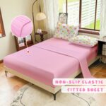 Full Size Comforter Sets Bow Bedding Kids Comforter Sets for Girls 5-Piece,Leopard Print Bedding Cute Princess Bed in Bag Bow Bed Set for Teen Girls with 2 Pillow Shams for All-Season - Image 5