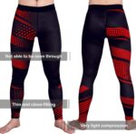 OEBLD Compression Pants Men UV Blocking Running Tights 1 or 2 Pack Gym Yoga Leggings for Athletic Workout - Image 4