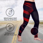 OEBLD Compression Pants Men UV Blocking Running Tights 1 or 2 Pack Gym Yoga Leggings for Athletic Workout - Image 5