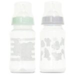 Disney Baby Bottles and Pacifiers Set – 2 Hourglass-Shaped 11oz Bottles + 2 Orthodontic Pacifiers – Officially Licensed Mickey, Minnie, Pooh & Dumbo Designs – BPA-Free Feeding Gift Set - Image 4