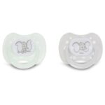Disney Baby Bottles and Pacifiers Set – 2 Hourglass-Shaped 11oz Bottles + 2 Orthodontic Pacifiers – Officially Licensed Mickey, Minnie, Pooh & Dumbo Designs – BPA-Free Feeding Gift Set - Image 5