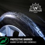 Turtle Wax Hybrid Solutions Graphene Acrylic Tire Shine Spray Coating, Long-Lasting Rich Black Shine, No-Sling, Water-Resistant Tire Dressing with UV and Dirt Repellent Protection, 23oz (Pack of 1) - Image 5