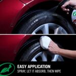 Turtle Wax Hybrid Solutions Graphene Acrylic Tire Shine Spray Coating, Long-Lasting Rich Black Shine, No-Sling, Water-Resistant Tire Dressing with UV and Dirt Repellent Protection, 23oz (Pack of 1) - Image 6