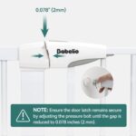 Babelio Baby Gate with Adjustable Cat Door,29-43" Auto Close Durable Pet door for Stairs,Doorways and House,Pressure Mounted,Easy Install,Effortless Walk Thru,White - Image 10