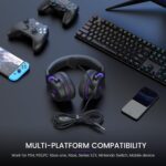 EKSA E900 Headset with Microphone for PC, PS4,PS5, Xbox - Detachable Noise Canceling Mic, 3D Surround Sound, Wired Headphone for Gaming, Computer, Laptop, 3.5MM Jack - Image 7