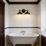 Adcssynd 2-Light Farmhouse Vanity Light, 20” Black Bathroom Wall Sconce for Over Mirror, Rustic Metal Vanity Lighting Fixture - Image 7