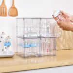 Vtopmart 4 Pack Stackable Storage Drawers, 6.6''Tall Acrylic Bathroom Makeup Organizers,Clear Plastic Drawers For Vanity, Undersink, Kitchen Cabinet,Pantry Organization and Storage - Image 3