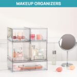 Vtopmart 4 Pack Stackable Storage Drawers, 6.6''Tall Acrylic Bathroom Makeup Organizers,Clear Plastic Drawers For Vanity, Undersink, Kitchen Cabinet,Pantry Organization and Storage - Image 10