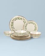 Lenox 893172 Holiday 12-Piece Plate and Bowl Set, Christmas Dinnerware, Hosting - Image 3