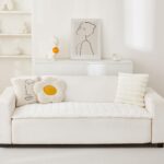 Awjcsv Couch Cover for Dogs Washable, Fuzzy Pet Couch Covers for 2 Cushion Sofa Pet Friendly, Non Slip Sofa Cover (White, 27.6" x 59"/70 x 150cm) - Image 3