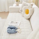 Awjcsv Couch Cover for Dogs Washable, Fuzzy Pet Couch Covers for 2 Cushion Sofa Pet Friendly, Non Slip Sofa Cover (White, 27.6" x 59"/70 x 150cm) - Image 8