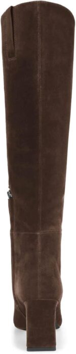 Coutgo Womens Knee High Boots Closed Pointed Toe Chunky Heel Tall Boots Side Zipper Fall Dress Boot Shoes - Image 7