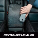 VIKING Leather Cleaner Brush, Horsehair Bristles for Car Interior, Cleaning Brush for Car and Home, Grey, 6.5 x 2.8 x 2 inch - Image 3