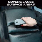 VIKING Leather Cleaner Brush, Horsehair Bristles for Car Interior, Cleaning Brush for Car and Home, Grey, 6.5 x 2.8 x 2 inch - Image 4