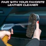 VIKING Leather Cleaner Brush, Horsehair Bristles for Car Interior, Cleaning Brush for Car and Home, Grey, 6.5 x 2.8 x 2 inch - Image 6