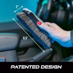 VIKING Leather Cleaner Brush, Horsehair Bristles for Car Interior, Cleaning Brush for Car and Home, Grey, 6.5 x 2.8 x 2 inch - Image 7