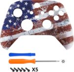 eXtremeRate Custom Shell for Xbox Series X & S Controller - Revitalize Your Controller - Impression US Flag Replacement Cover Front Housing Cover for Xbox Core Controller - Image 4