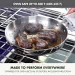 GreenPan Valencia Pro Tri-Ply Stainless Steel 10 Piece Cookware Set, Induction Ready Pots & Pans, Mirror Finish, Dishwasher Safe & Oven/Broiler Safe to 600F, Compatible with All Cooktops, Silver - Image 8