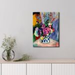 Wieco Art Canvas Prints Wall Art Still Life of Peonies in a Vase 1907 by Henri Matisse Abstract Canvas Art Print for Wall Decor and Home Office Decorations - Image 5