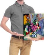 Wieco Art Canvas Prints Wall Art Still Life of Peonies in a Vase 1907 by Henri Matisse Abstract Canvas Art Print for Wall Decor and Home Office Decorations - Image 6