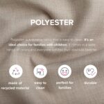 MASTERS OF COVERS SLIPCOVER ONLY! Karlstad Replacment Slipcover Snug Fit Karlstad 3 Seat (Not 2 Seat) Sofa Cover Slipcover for The IKEA Karlstad Three Seat -Light Khaki - Image 4