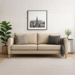 MASTERS OF COVERS SLIPCOVER ONLY! Karlstad Replacment Slipcover Snug Fit Karlstad 3 Seat (Not 2 Seat) Sofa Cover Slipcover for The IKEA Karlstad Three Seat -Light Khaki - Image 7