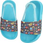 Otojaku Kids Flip Flops Sandals Toddler Boys Girls Sequin Slides Shower Beach Pool Shoes Slip on Summer Slippers with Back Strap - Image 8
