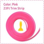 Pink Car Interior Decorative Molding Door Panel Gap Trim Strip (23Ft) - Image 3