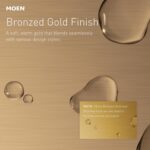 Moen Arlys Bronzed Gold Modern Single Post Toilet Paper Holder, Y5709BZG - Image 3