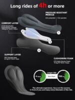 ROCKBROS Cycling Bibs Women with Removable Straps 3D Breathable Padded Bike Pants with Pockets Stretch Tight Cycling Pants - Image 3