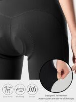 ROCKBROS Cycling Bibs Women with Removable Straps 3D Breathable Padded Bike Pants with Pockets Stretch Tight Cycling Pants - Image 4