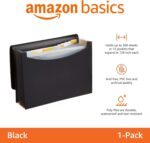 Amazon Basics Expanding Organizer File Folder, Letter Size - Black, 1-Pack - Image 3