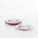Fortessa Archie Glass 12 Piece Dinnerware Set, Service for 4, Pink - Image 4