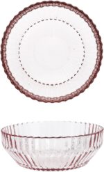 Fortessa Archie Glass 12 Piece Dinnerware Set, Service for 4, Pink - Image 11
